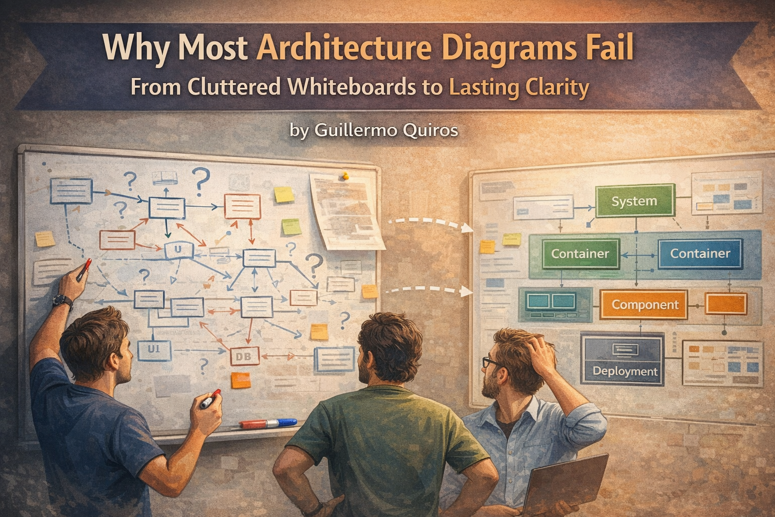 Why Most Architecture Diagrams Fail, From Cluttered Whiteboards to Lasting Clarity